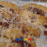 Fried Potato with Cheese and Bacon
