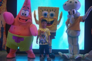 SpongeBob SquarePants  with Patrick Star and Squidwords