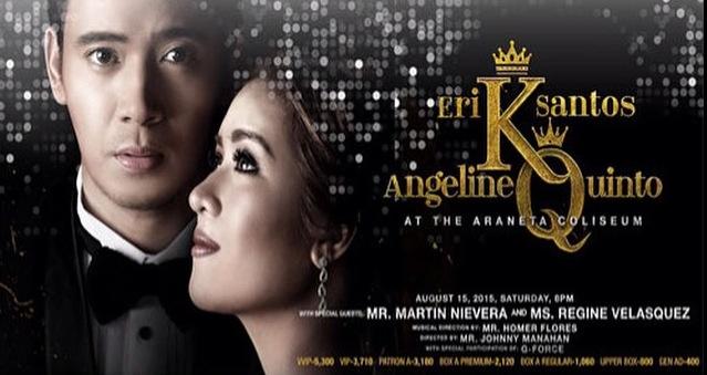 King and Queen Concert at Araneta Erik Santos Angeline Quinto poster