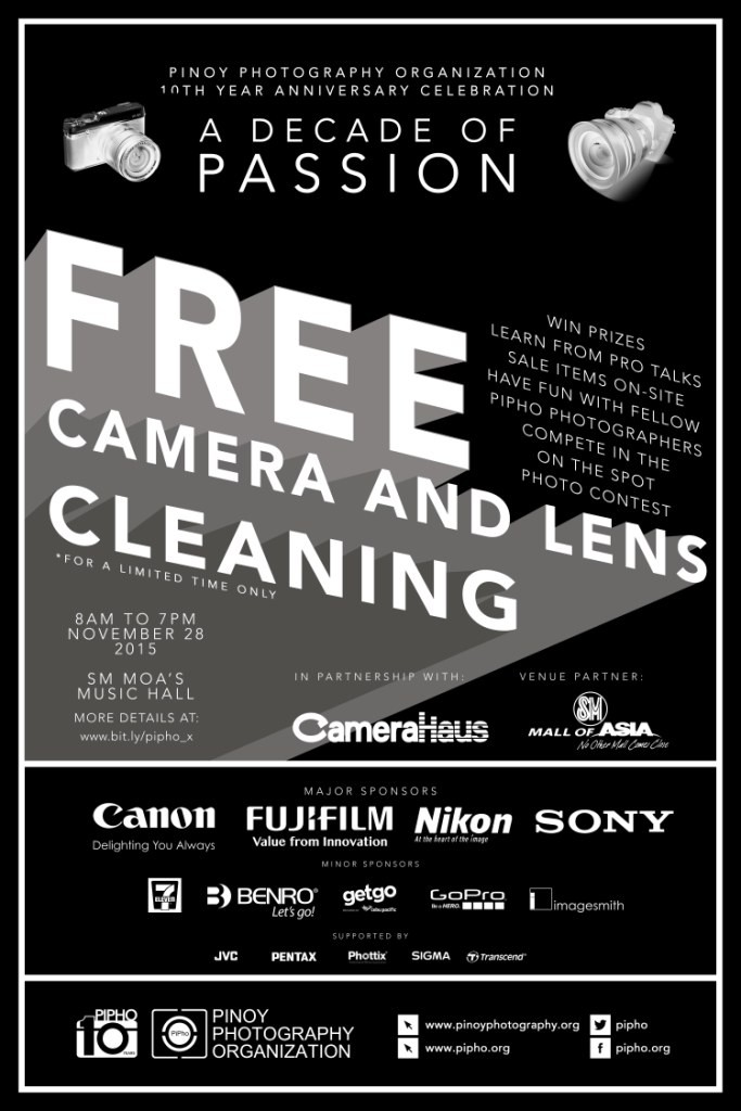 Pinoy Photography PIPHO Free Camera Lens Cleaning