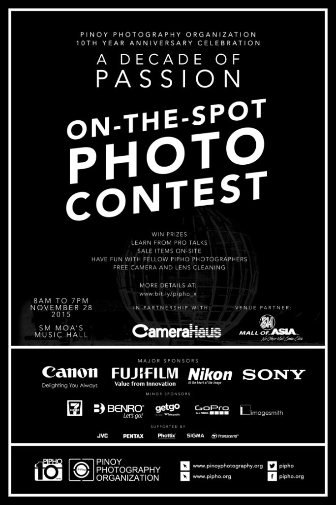 Pinoy Photography PIPHO on the spot photo contest