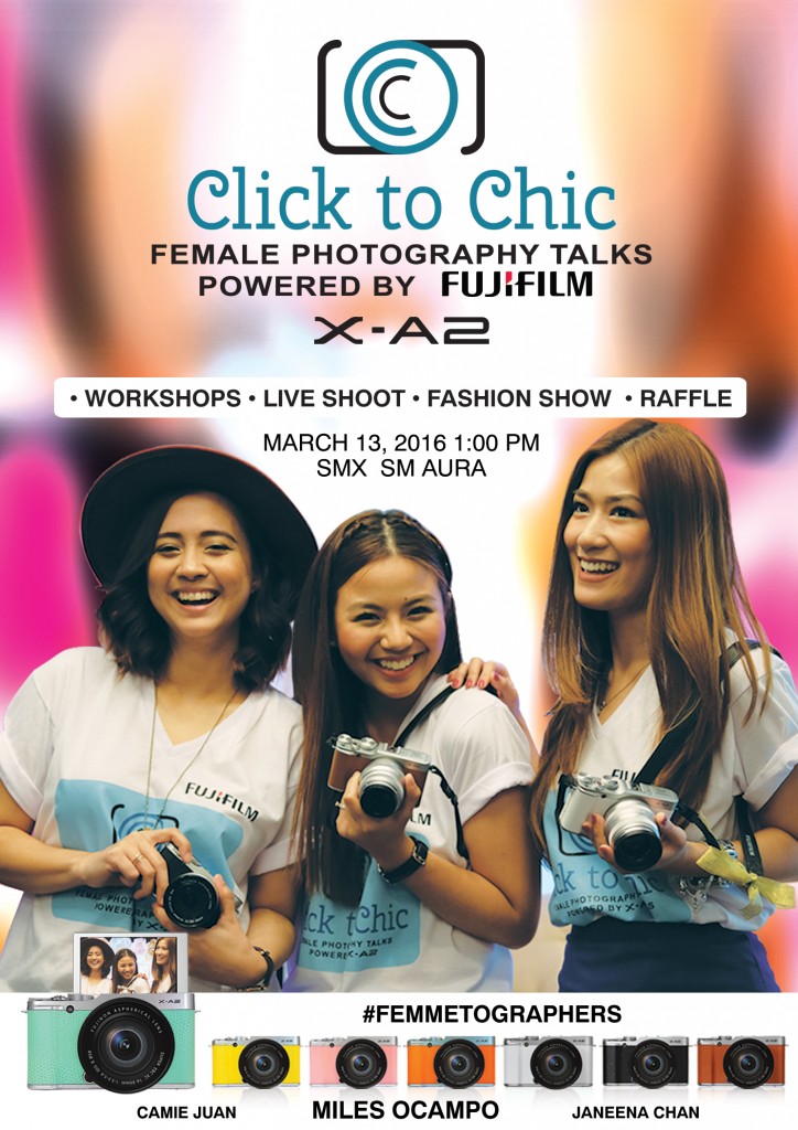 Miles Ocampo Camie Juan Janeena Chan Fujifilm Click to Chic Womens Month Event How to Register