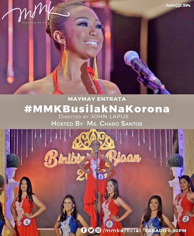 Maymay Entrata poster as a beauty queen in MMK