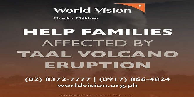 World Vision Taal Volcano Eruption Relief Efforts_1