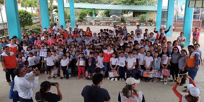 World Vision and Bianca visits children affected Tall Volcano Eruption