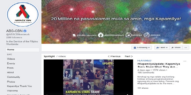 ABS-CBN's Facebook page hits 20 million likes_1