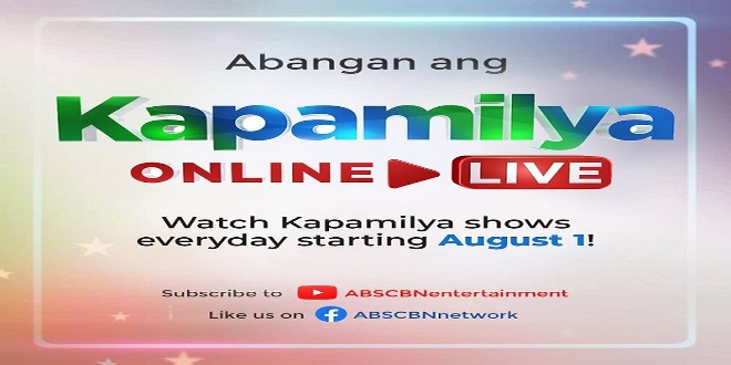 Kapamilya Online Live starts streaming on August 1 on YouTube and Facebook_1