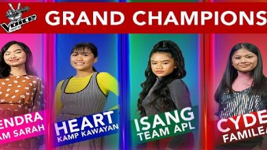 The Voice Teens grand champions Kendra, Heart, Isang, and Cydel