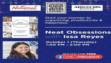 Watch Neat Obsessions' author Issa Reyes at the Philippine Readers and Writers Festival on October 1 via NBS Facebook page_1