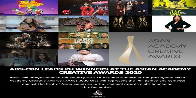 ABS-CBN LEADS PH WINNERS AT THE ASIAN ACADEMY CREATIVE AWARDS 2020