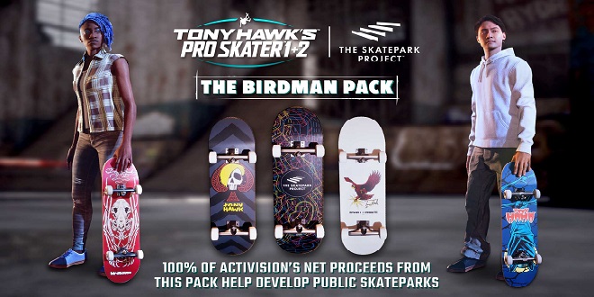 The Birdman Pack – Support The Skatepark Project with Classic and New Decks