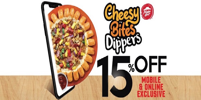 Cheesy Bites Dippers 15% off