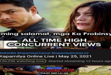 FPJ’s Ang Probinsyano has broken its live viewership record on Kapamilya Online Live
