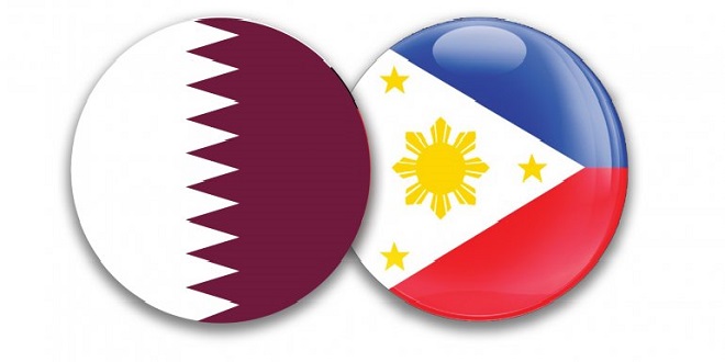 Qatar and Philippines Flag