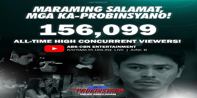 FPJ's Ang Probinsyano hits new all-time high live concurrent viewers
