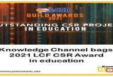 KNOWLEDGE CHANNEL’S SCHOOL AT HOME CAMPAIGN BAGS AWARD
