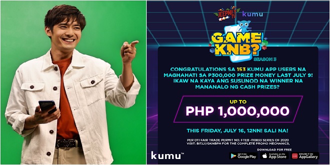 Win up to P1 million on GKNB this July 16