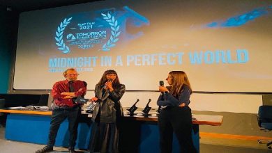 'Midnight in a Perfect World' actress Glaiza de Castro personally accepts the award for Best Film at the ToHorror Fantastic Film Festival 2021_1