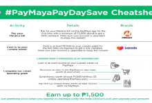 PayMaya PayDaySave Nov - Cheatsheet