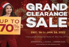 Araneta City kicks off 2022 with irresistible discounts and promos_grand clearance sale