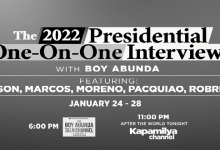 BOY ABUNDA GOES ONE-ON-ONE WITH PH PRESIDENTIALBLES IN SPECIAL INTERVIEW SERIES