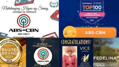 Nagpapasalamat ang ABS-CBN sa mga pagkilalang natanggap noong 2021