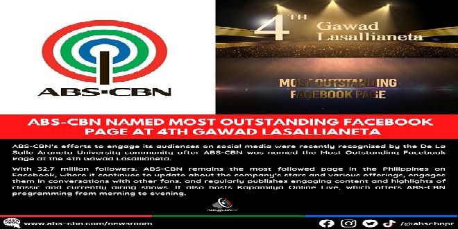 Artcard---ABS-CBN NAMED MOST OUTSTANDING FACEBOOK PAGE AT 4TH GAWAD LASALLIANETA_1