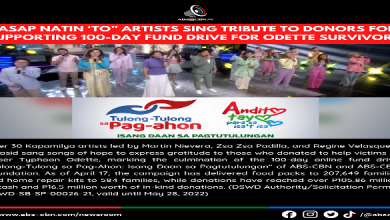 ASAP NATIN ‘TO ARTISTS SING TRIBUTE TO DONORS FOR SUPPORTING 100-DAY FUND DRIVE FOR ODETTE SURVIVORS