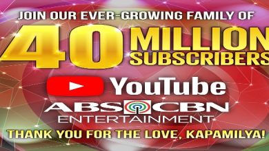 ABS-CBN Entertainment hits 40M subscribers on YouTube