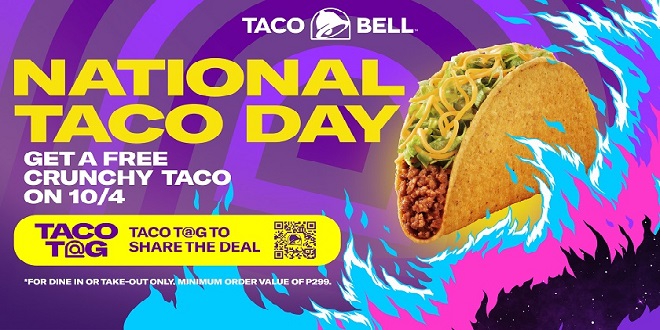 TACO BELL® PHILIPPINES CELEBRATES NATIONAL TACO DAY WITH WORLD’S BIGGEST GAME OF TACO