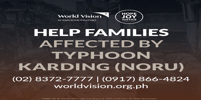 World Vision Philippines - Super Typhoon Karding Emergency Response