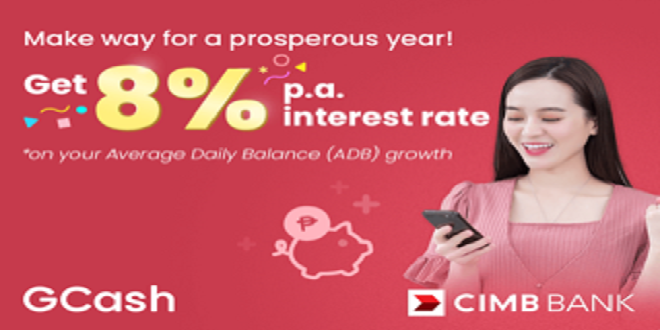GCash, CIMB offer highest interest rate in the market