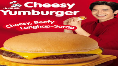 Experience the Irresistible Harmony of Jollibee's Cheesy Yumburger A Perfect Blend of Cheese and Beef!