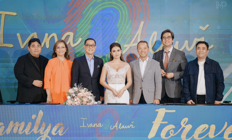 Ivana with ABS-CBN chairman Mark Lopez, ABS-CBN president and CEO Carlo Katigbak, ABS-CBN COO of Broadcast Cory Vidanes, ABS-CBN head of TV Production and Star Magic head Laurenti Dyogi, Star Magic’s Alan Re