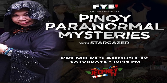 Pinoy Paranormal Mysteries airs on Jeepney TV every Saturday starting Aug. 12