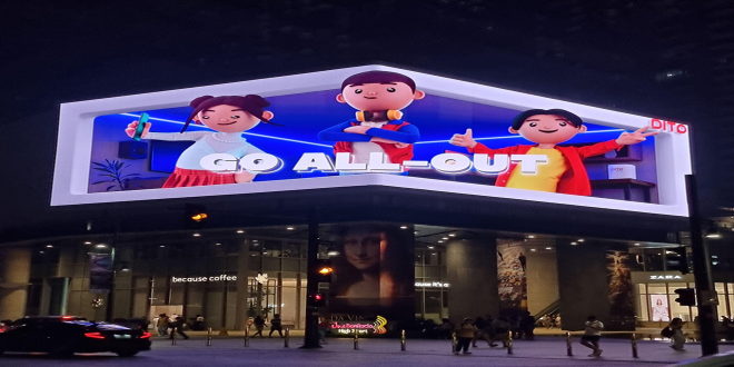 DITO Unveils MasPinaTODO Prepaid Promotions on BGC's 3D LED Billboard