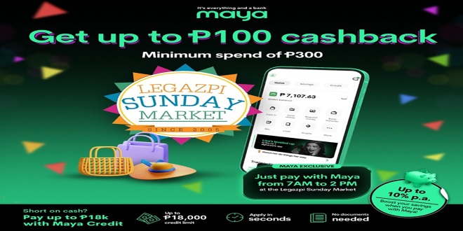 Official KV_Maya Powers Legazpi Sunday Market with Cashless Convenience_1