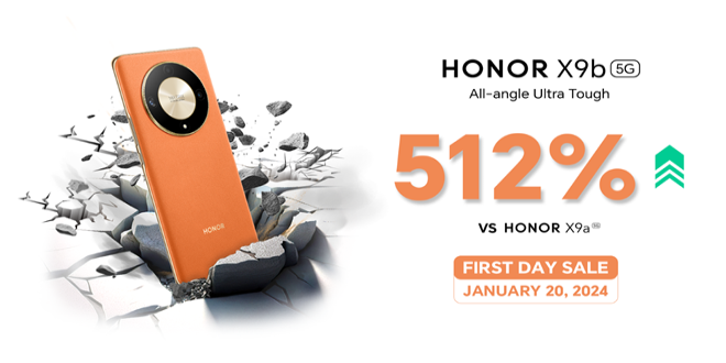 HONOR X9b 5G Achieves Remarkable 512% Sales Surge, Outpacing HONOR X9a 5G's Performance