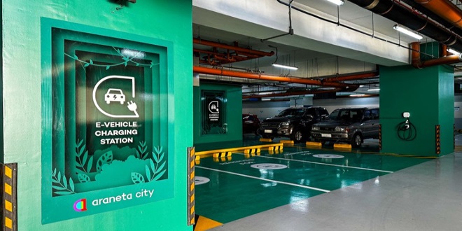 Araneta City Unveils Electric Vehicle Charging Stations