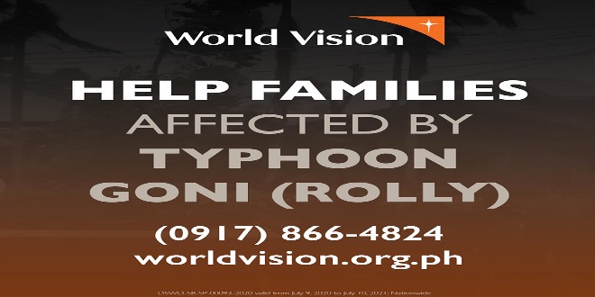World Vision Typhoon Goni Rolly