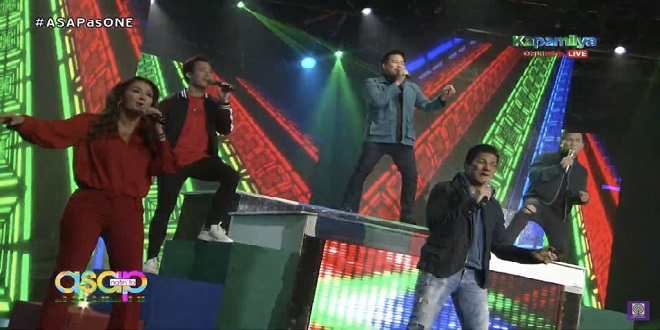 (L-R) ZsaZsa Padilla, Erik Santos, Martin Nievera, Gary Valenciano, and Ogie Alcasid