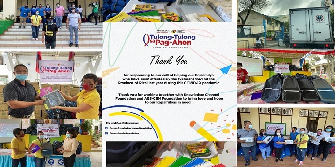 Tulong-Tulong sa Pag-Ahon Para sa Edukasyon collaboration with ABS-CBN Foundation and Sagip Kapamilya_1