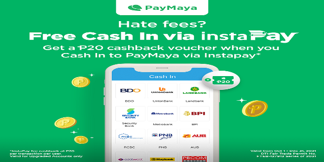 PayMaya Free Cash In - Instapay_1
