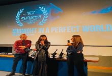 'Midnight in a Perfect World' actress Glaiza de Castro personally accepts the award for Best Film at the ToHorror Fantastic Film Festival 2021_1