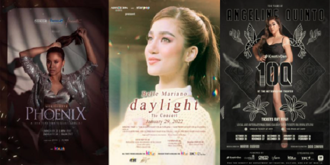 BELLE, MORISSETTE, ANGELINE KICKSTART KTX.PH'S LINE-UP OF CONCERTS THIS 2022