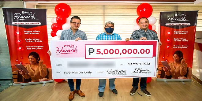 PLDT Home_Loyal PLDT customer wins P5 million in Grand Giveaway promo_1