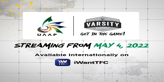 UAAP streaming on iWantTFC (available only to viewers outside the PH)