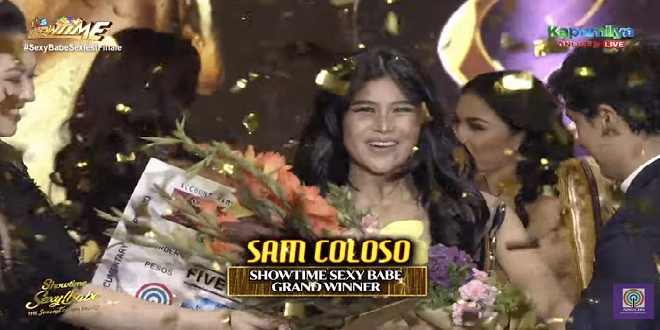 Showtime Sexy Babe Grand Winner Sam Coloso