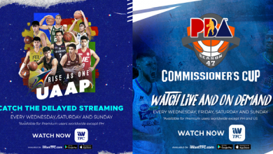UAAP S85 and PBA Commisioner's Cup on iWantTFC abroad