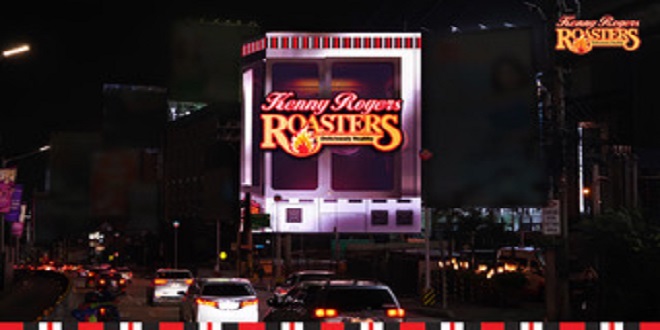 Kenny Rogers Roasters_Kenny Rogers Roasters unveils larger-than-life products in 3D along the busiest street in the Philippines_photo1